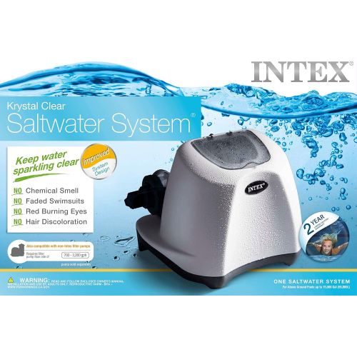 인텍스 INTEX 26669EG QS1200 Krystal Clear Saltwater System with E.C.O. (Electrocatalytic Oxidation) for up to 15000 Gallon Above Ground Pools