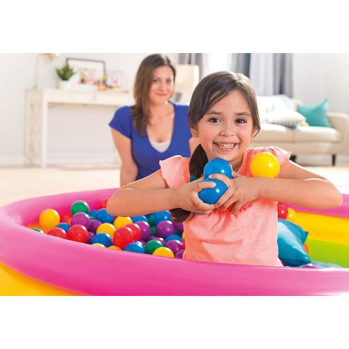 인텍스 Intex Plastic Multi-Colored Balls for Bounce Houses (100 Large & 100 Small)