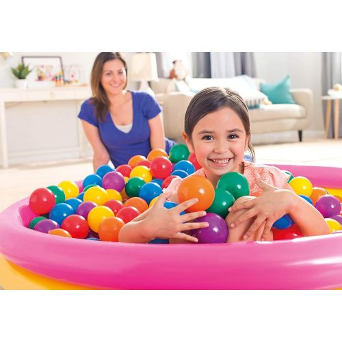 인텍스 Intex Plastic Multi-Colored Balls for Bounce Houses (100 Large & 100 Small)