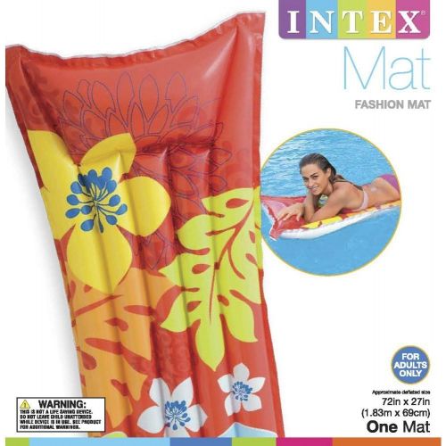 인텍스 Intex - Fashion Mat, (Assorted Colors) (2-Pack)