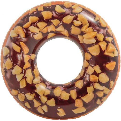 인텍스 Intex 56262 Inflatable Swim Donut Ring Tube Float - Nutty Chocolate, 45 inch