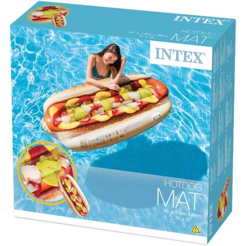 인텍스 INTEX 58771 Float Mat Hot Dog Mat 180 x 89 cm
