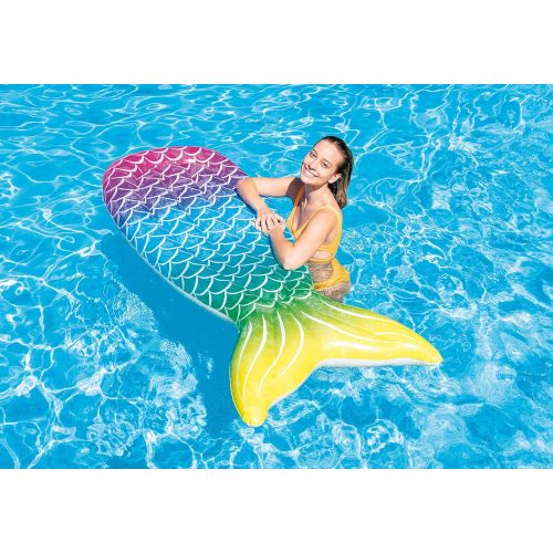 인텍스 Intex Mermaid Tail Pool Float, 70in x 28in x 7in