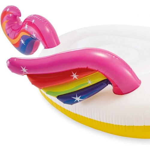 인텍스 Intex 57291EP Giant Inflatable 8 x 5 Foot Mega Unicorn Island Ride On Swimming Pool Float