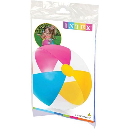 인텍스 Intex 24 Inflatable Paradise Panel Colorful Beach Ball - (Set of 2) 59032EP