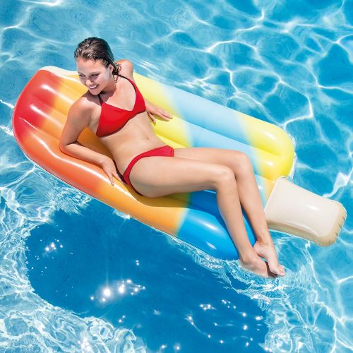 인텍스 Intex Cool Me Down Popsicle, Inflatable Pool Float, 70 X 30.5