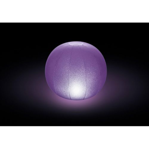 인텍스 Intex Floating LED Inflatable Ball Light with Multi-Color Illumination, Battery Powered