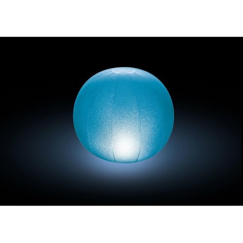 인텍스 Intex Floating LED Inflatable Ball Light with Multi-Color Illumination, Battery Powered