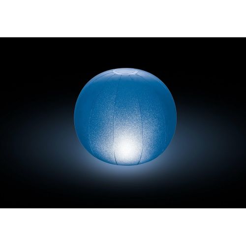 인텍스 Intex Floating LED Inflatable Ball Light with Multi-Color Illumination, Battery Powered