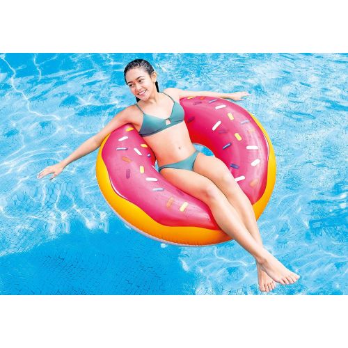 인텍스 Intex Pink Frosted Donut Tube Pool Float, 39in x 10in