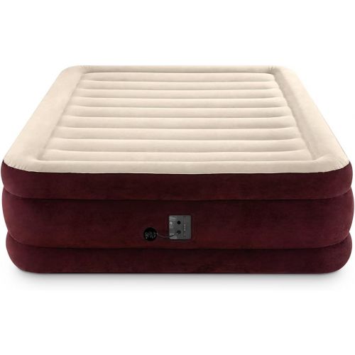 인텍스 Intex Dura-Beam Extra Series Raised Guest Airbed with Internal Electric Pump, 20in Bed Height