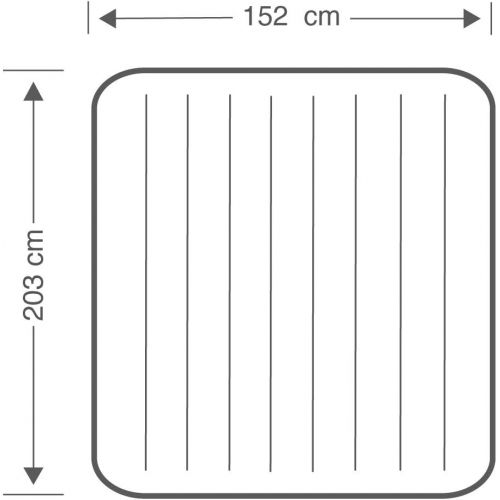 인텍스 Intex Inflatable Bed, 64765, Multicoloured, 152 x 203 x 25 cm