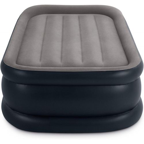 인텍스 Intex Pillow Dura-Beam Series Rest Raised Airbed with Internal Pump (2020 Model)