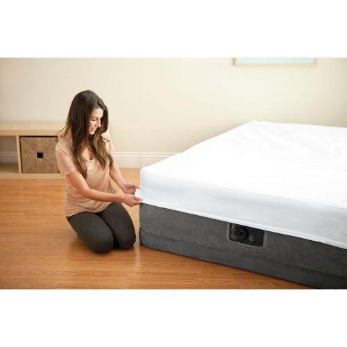 인텍스 Intex Comfort Plush Elevated Dura-Beam Airbed with Built-in Electric Pump