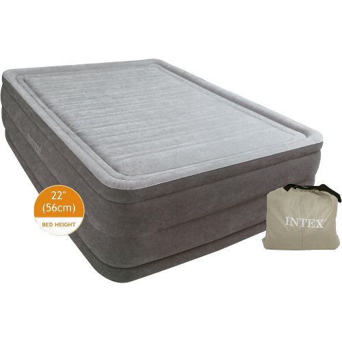 인텍스 Intex Comfort Plush Elevated Dura-Beam Airbed with Built-in Electric Pump