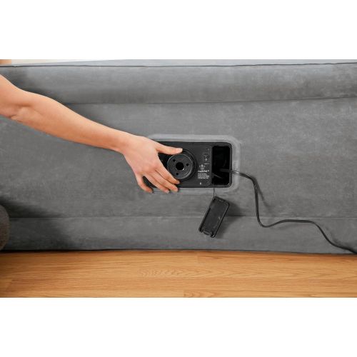 인텍스 Intex Comfort Plush Elevated Dura-Beam Airbed with Built-in Electric Pump