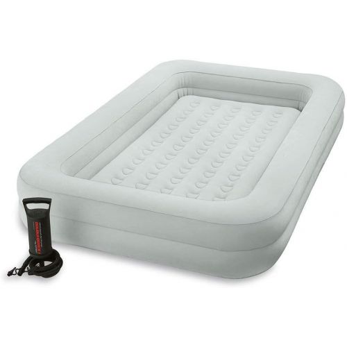 인텍스 Intex Kidz Camping Travel Air Mattress w/Pump &120 Volt Electric Air Bed Pump