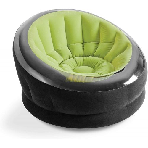 인텍스 Intex Empire Inflatable Lounge Dorm Camping Chair for Adults, Green (3 Pack)