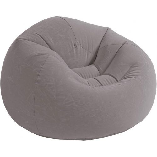 인텍스 Intex 120V AC Electric Air Pump & Inflatable Corduroy Beanless Bag Lounge Chair