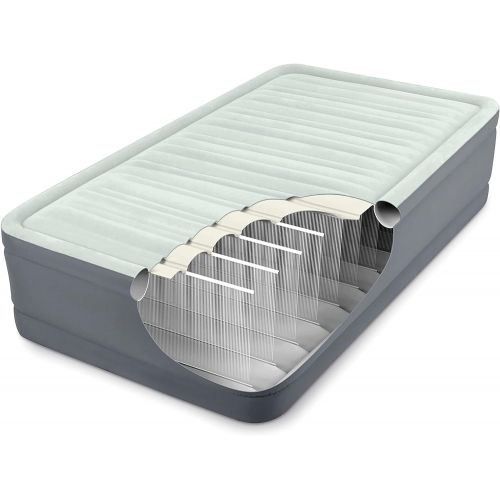 인텍스 Intex - Premaire I Elevated Airbed W/ Fiber-Tech IP, Twin