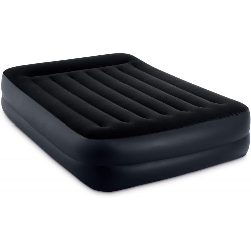 인텍스 Intex Pillow Dura-Beam Series Rest Raised Airbed with Internal Pump (2020 Model)