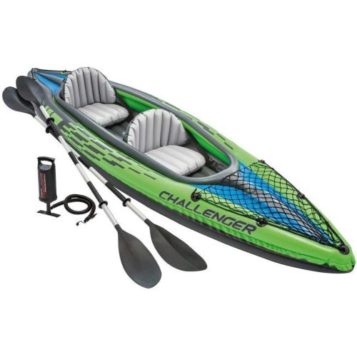 인텍스 Intex Challenger Kayak, 2-Person Inflatable Kayak with Oars & Air Pump…