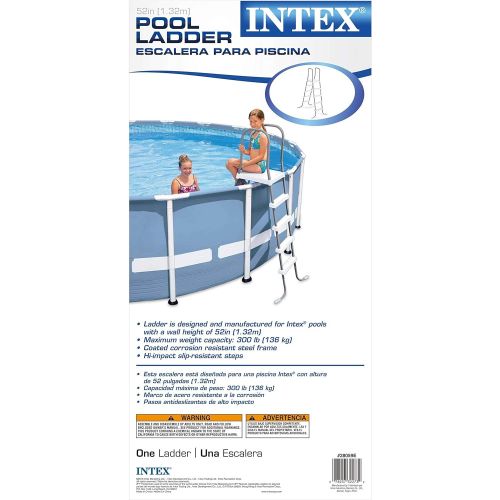 인텍스 Intex Double-Sided Steel Pool Ladder for 52-Inch Above Ground Pools 28059E