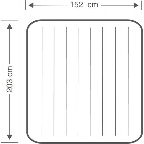 인텍스 Intex Inflatable Bed, 64759, Multicoloured, 152 x 203 x 25 cm