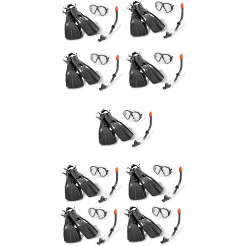 인텍스 Intex Reef Rider Swim Diving Goggle Mask Snorkeling Set, 14 to Adult (9 Pack)