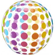 Intex Jumbo Inflatable Colorful Polka Dot Giant Beach Ball (Set of 2) 59065EP