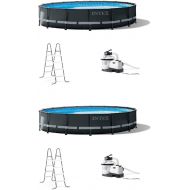 Intex 16ft x 48in Ultra XTR Round Frame Above Ground Pool Set w/ Pump (2 Pack)