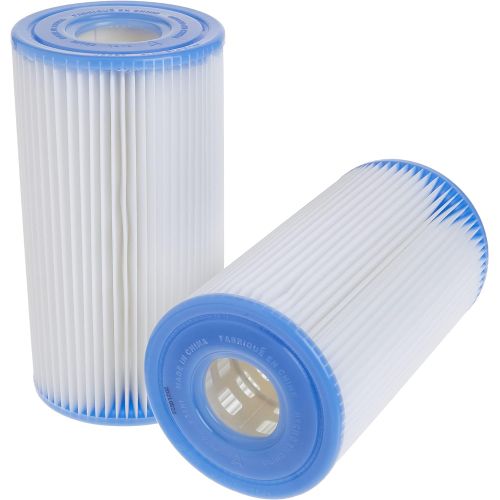 인텍스 Intex Krystal Clear Cartridge Filter Pump for Above Ground Pools, 1000 GPH Pump Flow Rate, 110-120V with GFCI and Type A Filter Cartridge for Pools, Twin Pack