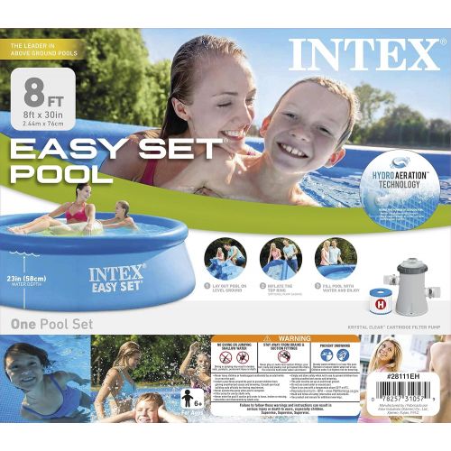 인텍스 Intex 8ft X 30in Easy Set Pool Set with Filter Pump
