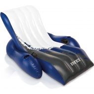 Intex Inflatable Floating Recliner Lounge + Cup Holders for Pool/Lake 58868E