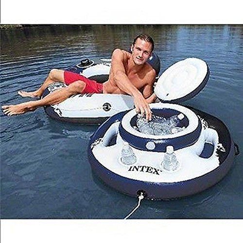 인텍스 Intex Inflatable Lounge Water Pool Chill Beverage Floating Mega Ice Drink Cooler