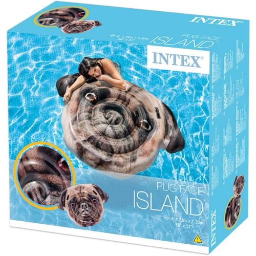 인텍스 Intex Pug Face Island inflatable