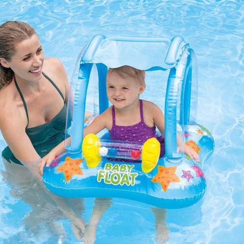 인텍스 Intex Baby Float Inflatable Swimming Pool Kiddie Tube Raft (2 Pack)