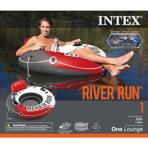 인텍스 Intex River Run 53 Inflatable Floating Water Tube Lake Pool Ocean Raft(10 Pack)