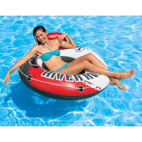 인텍스 Intex River Run 53 Inflatable Floating Water Tube Lake Pool Ocean Raft(10 Pack)