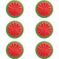 Intex Giant Inflatable 72 Inch Watermelon Island Summer Pool Float Raft (6 Pack)