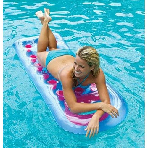 인텍스 Intex 59895EP 18-Pocket Suntanner Lounge Floating Lounger (Set of 2)