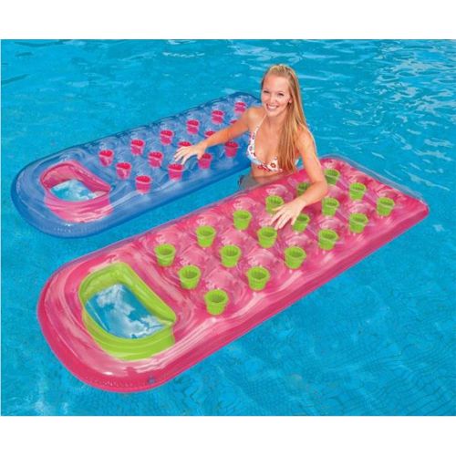 인텍스 Intex 59895EP 18-Pocket Suntanner Lounge Floating Lounger (Set of 2)