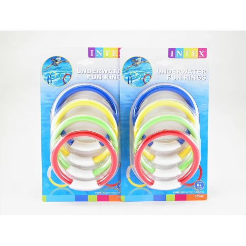 인텍스 Intex Summer Fun Swimming Pool Dive Rings #55501 Twin Pack