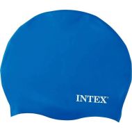 (Black) - Intex Silicon Swim Cap soft comfortable fit in choice of three colours 55991