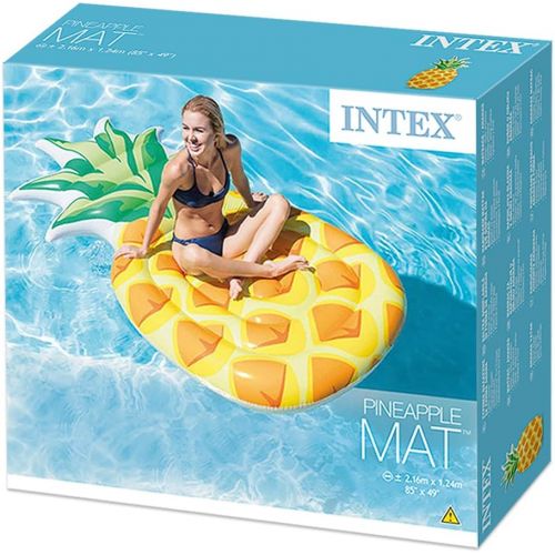 인텍스 Intex Realistic Print Pool Mat Pineapple 216 x 124 cm Multi-Coloured
