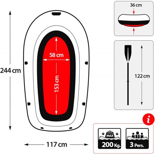 인텍스 Intex Explorer Pro 300 Inflatable Boat