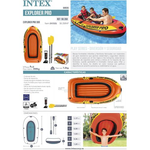 인텍스 Intex Explorer Pro 300 Inflatable Boat