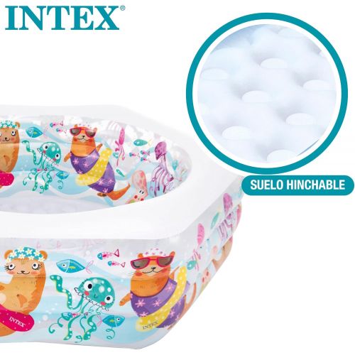 인텍스 Intex Swim Center Ocean Reef Inflatable Pool, 75 X 70 X 24, for Ages 6+