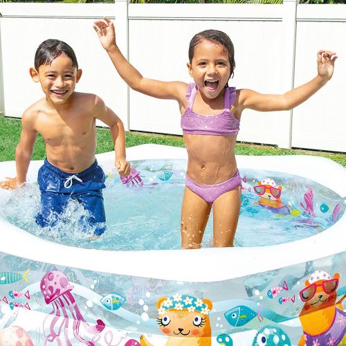 인텍스 Intex Swim Center Ocean Reef Inflatable Pool, 75 X 70 X 24, for Ages 6+