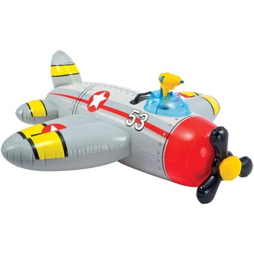 인텍스 Intex Water Gun Plane Ride-On, 52 x 51, for Ages 3+, 1 Pack (Colors May Vary)